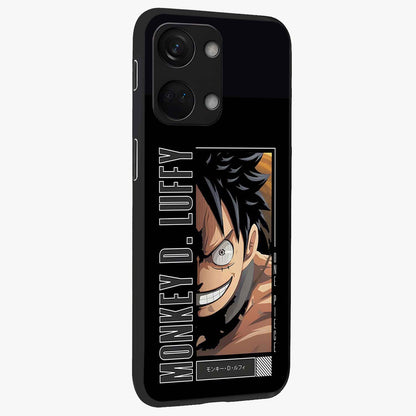 Fearless Pirate Smile Glass Case for 1+Nord 3 side perspective highlighting detailed character illustration and sleek build