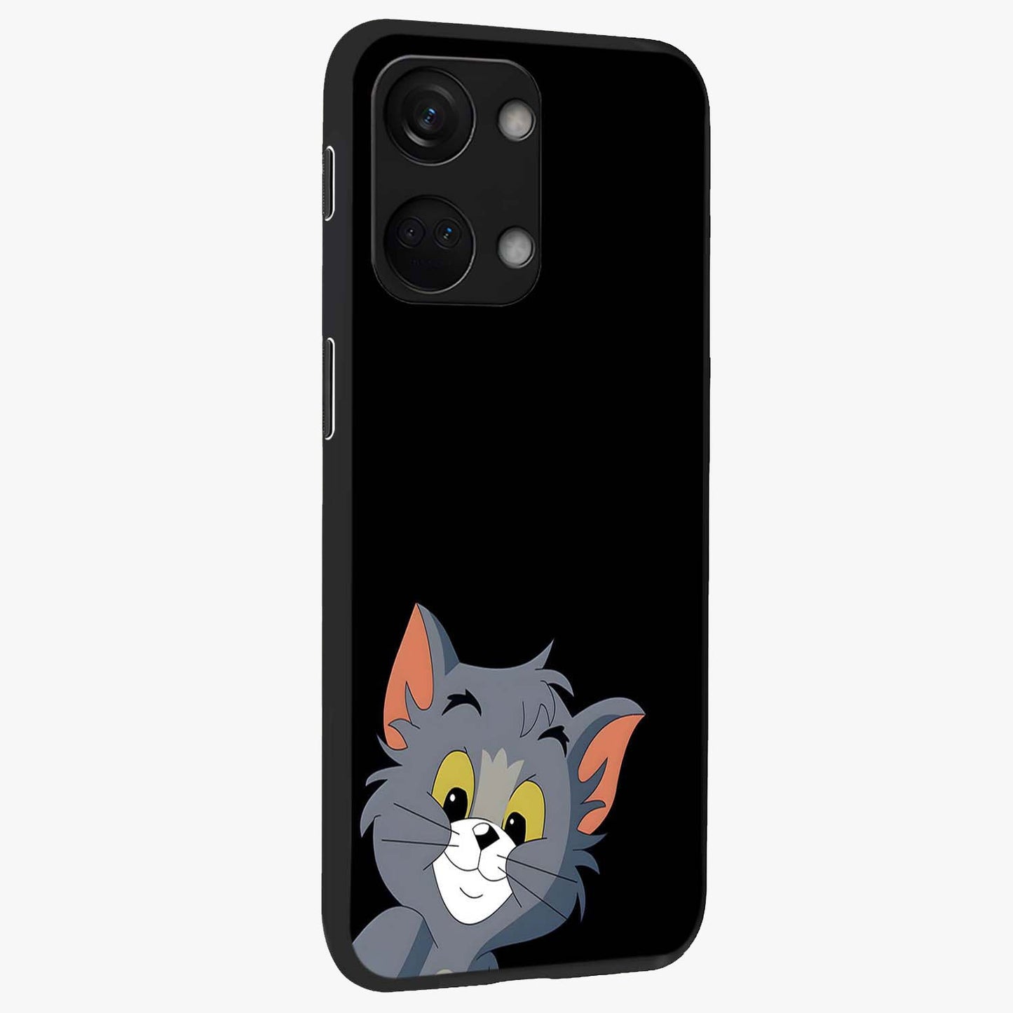 Forever Chasing Love Tom Glass Case for 1+Nord 3 side perspective highlighting expressive illustration and premium edges