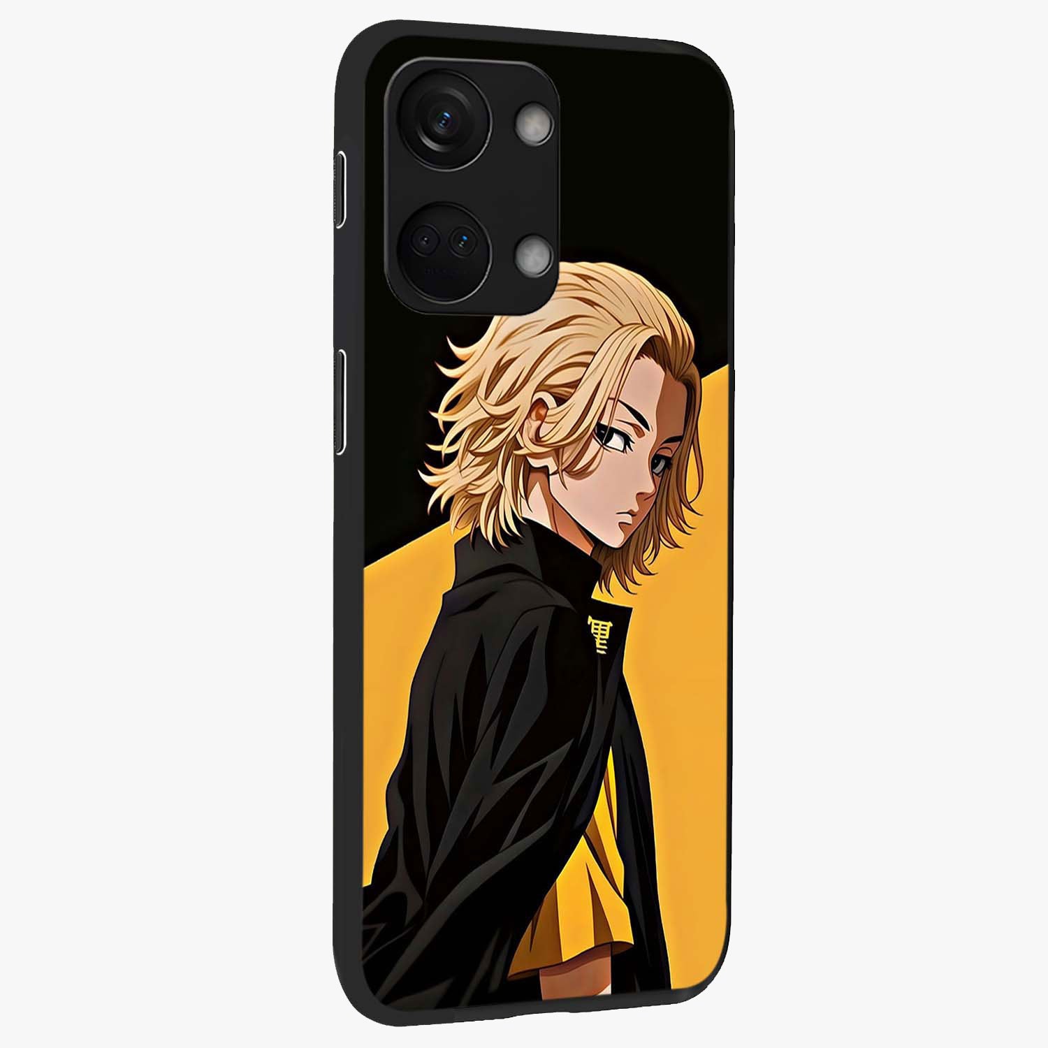 Golden Shadow Commander Glass Case for 1+Nord 3 side perspective highlighting intense detailing and premium edge finish