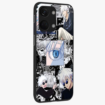 Infinity Sorcerer Chaos Glass Case for 1+Nord 3 displayed upright for dramatic fantasy visibility and premium finish.