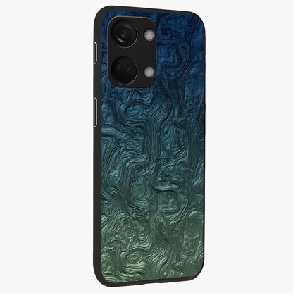 Marble Dream Blur Glass Case for 1+Nord 3 side perspective highlighting refined marble textures and premium edges