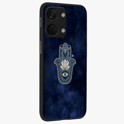 Mystic Calm Shield Glass Case for 1+Nord 3 side perspective highlighting refined textures and premium edge finish