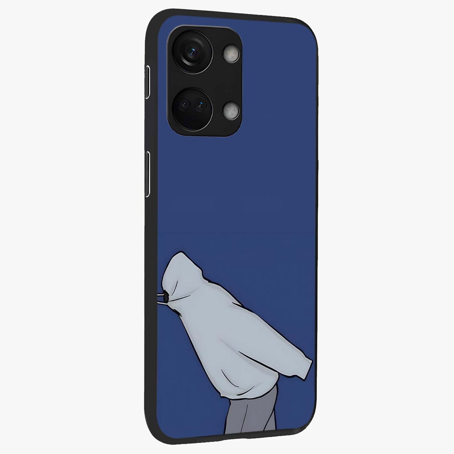 Quiet Painful Love Glass Case for 1+Nord 3 side perspective highlighting subtle detailing and smooth premium build