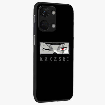 Scarlet Ninja Gaze Glass Case for 1+Nord 3 side perspective highlighting intense textures and premium edges