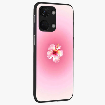 Soft Petal Serenity Glass Case for 1+Nord 3 side perspective highlighting refined petal textures and premium edges