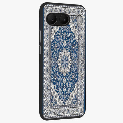 Blue Palace Dream Glass Case for 1+Nord 4 side perspective highlighting intricate palace design and sleek edges