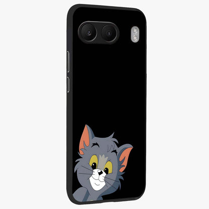 Forever Chasing Love Tom Glass Case for 1+Nord 4 side perspective highlighting expressive illustration and premium edges