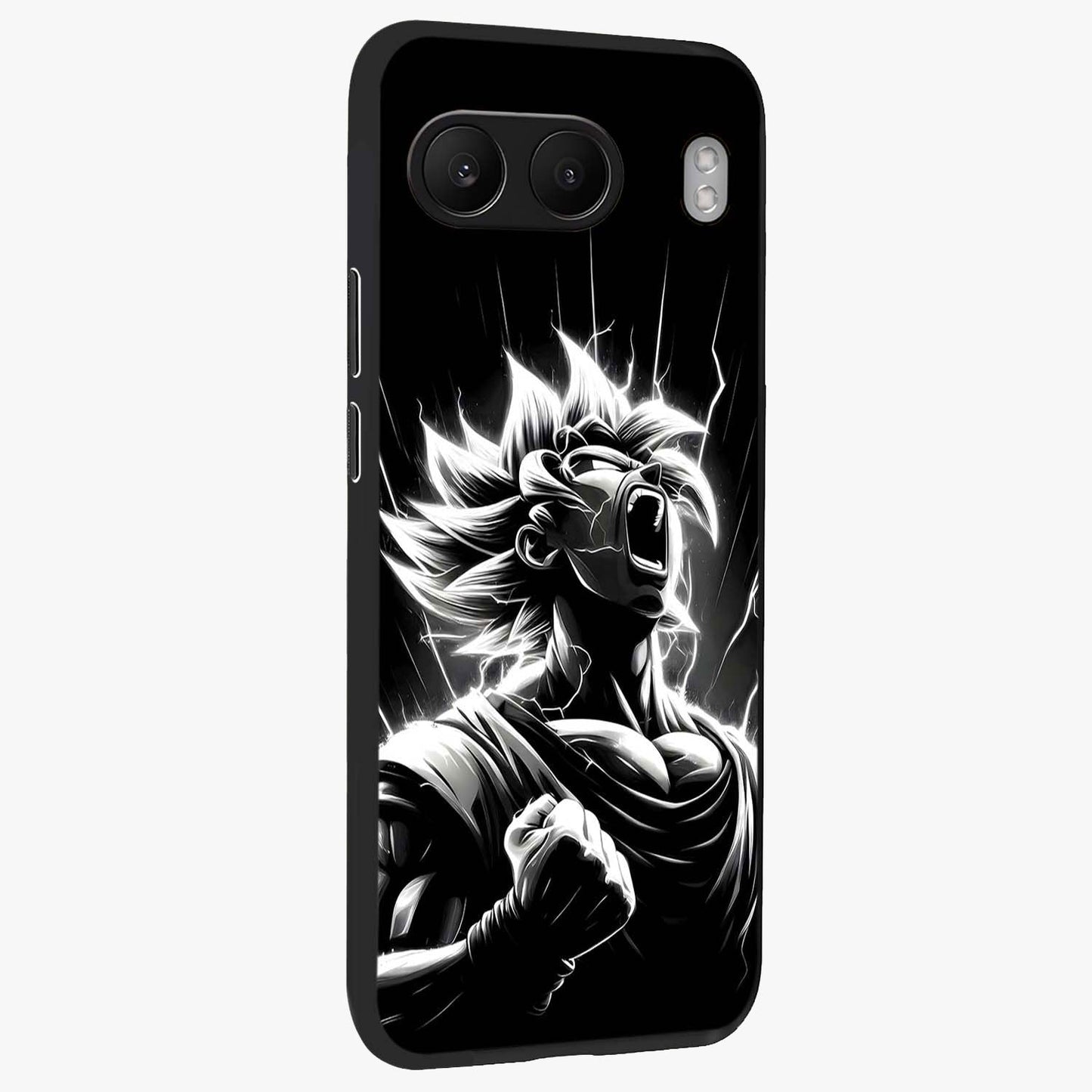 Limitless Power Unleashed Glass Case for 1+Nord 4 side perspective highlighting strong textures and sleek premium build