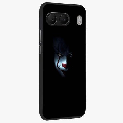 Midnight Madness Smile Glass Case for 1+Nord 4 side perspective highlighting expressive textures and sleek edges