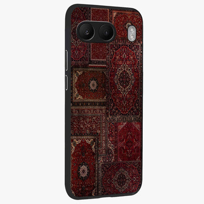 Persian Velvet Tale Glass Case for 1+Nord 4 side perspective highlighting ornate detailing and smooth premium build
