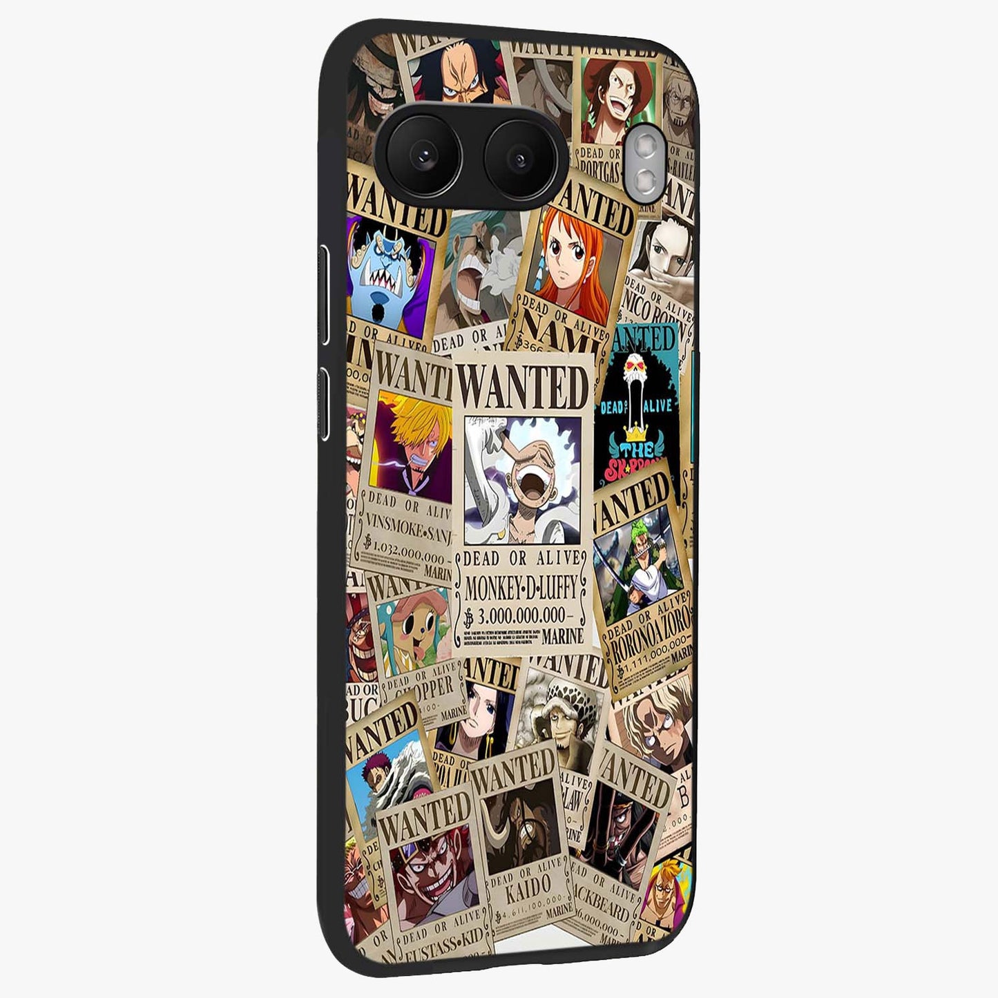 Pirate Wanted Legends Glass Case for 1+Nord 4 side perspective highlighting detailed character textures and premium edges