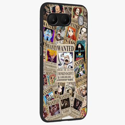 Pirate Wanted Legends Glass Case for 1+Nord 4 side perspective highlighting detailed character textures and premium edges
