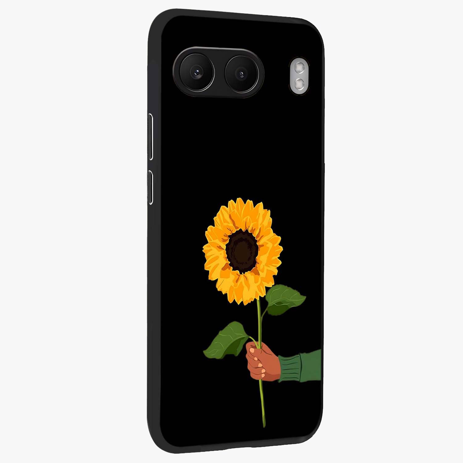 Sun Moon Stormy Sky Glass Case for 1+Nord 4 side perspective highlighting intense sky textures and premium edges