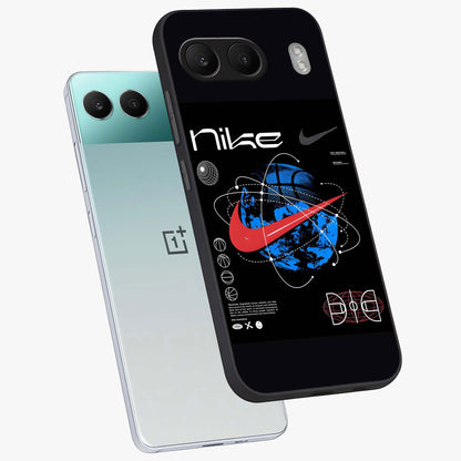 Gravity Sports Fusion Glass Case for 1+Nord 4 angled mockup showcasing glossy finish and high energy detailing