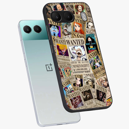 Pirate Wanted Legends Glass Case for 1+Nord 4 angled mockup showcasing glossy glass finish and dramatic vintage tones