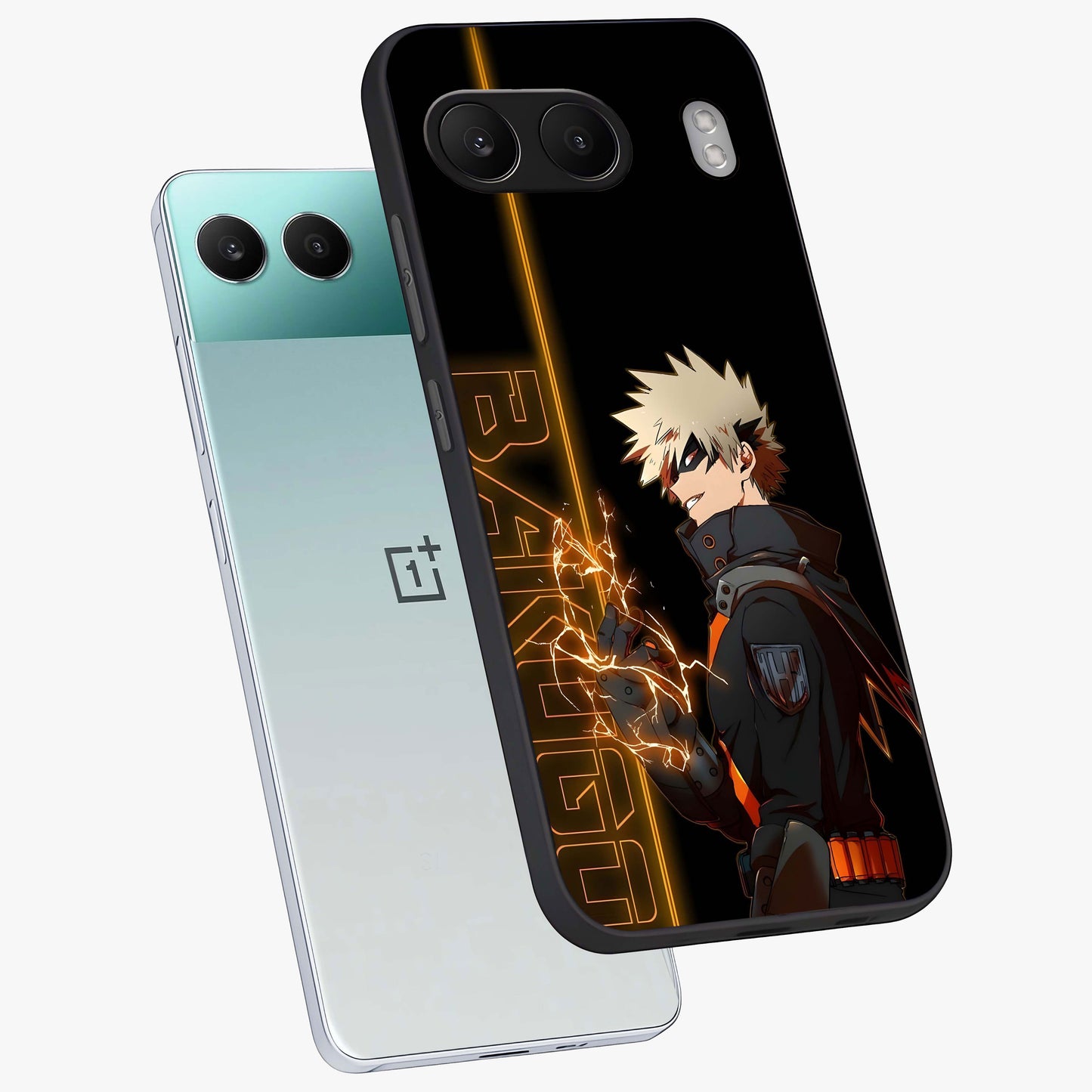 Silent Gang Authority Glass Case for 1+Nord 4 angled mockup showcasing glossy finish and dark urban detailing
