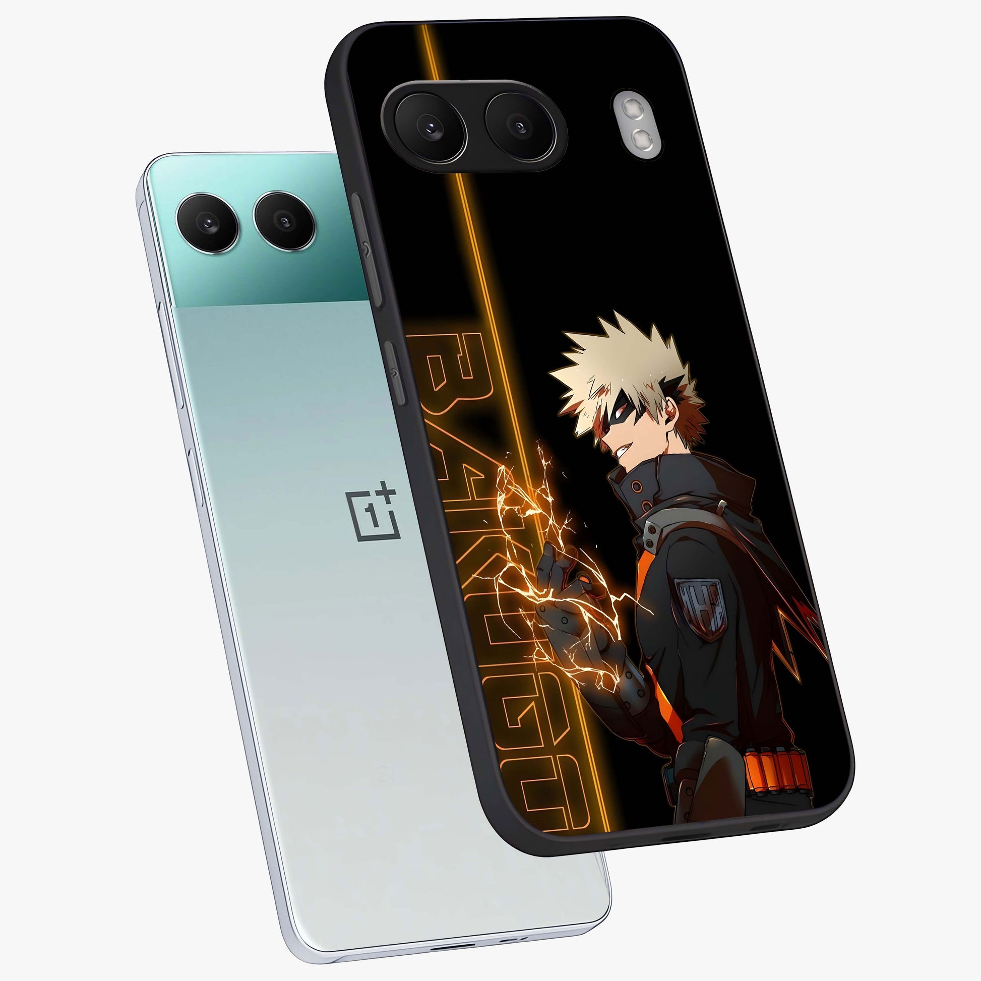 Silent Gang Authority Glass Case for 1+Nord 4 angled mockup showcasing glossy finish and dark urban detailing