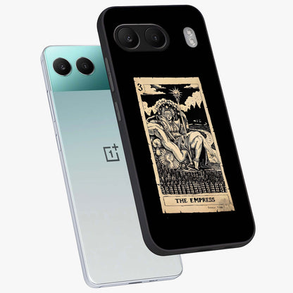 The Empress Glass Case for 1+Nord 4 angled mockup showcasing glossy finish and rich luxurious tones