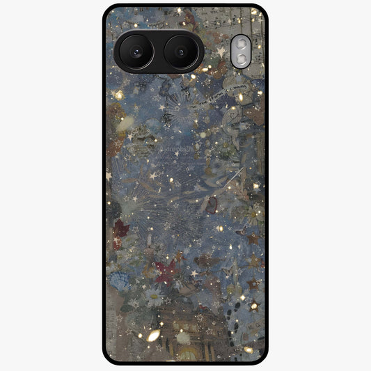 Aesthetic Astrolophia Glass Case for 1+Nord 4 front view featuring celestial astrology inspired artwork