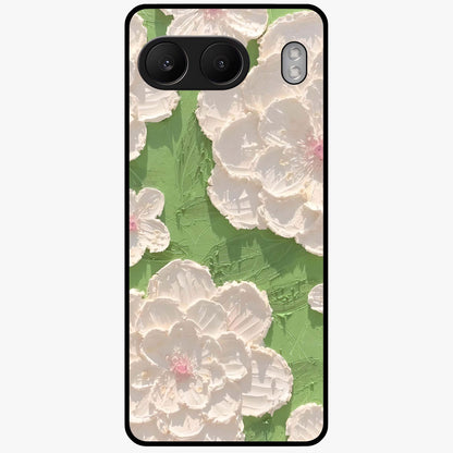 Blossom Meadow Dreams Glass Case for 1+Nord 4 dreamy front view featuring soft meadow floral artwork