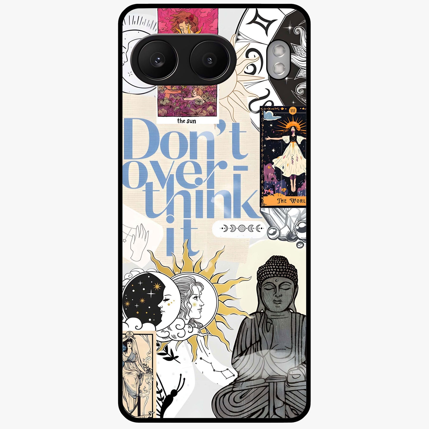 Ethereal Thoughts Glass Case for 1+Nord 4 dreamy front view featuring abstract artistic artwork with soft tones
