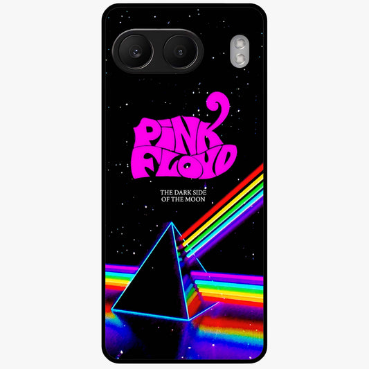 Galactic Light Frequency Glass Case for 1+Nord 4 futuristic front view featuring abstract light wave artwork