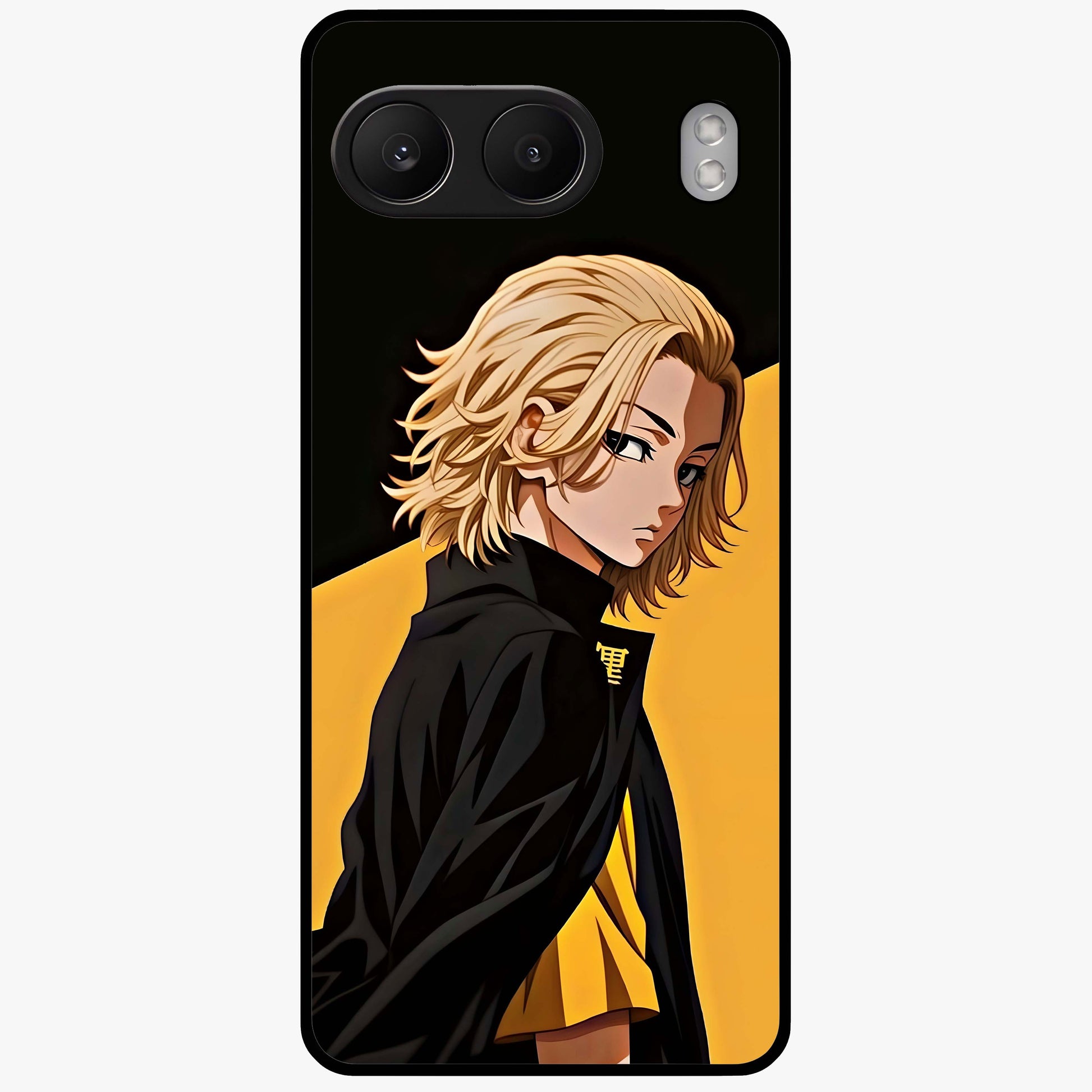 Golden Shadow Commander Glass Case for 1+Nord 4 powerful front view featuring dramatic commander themed artwork