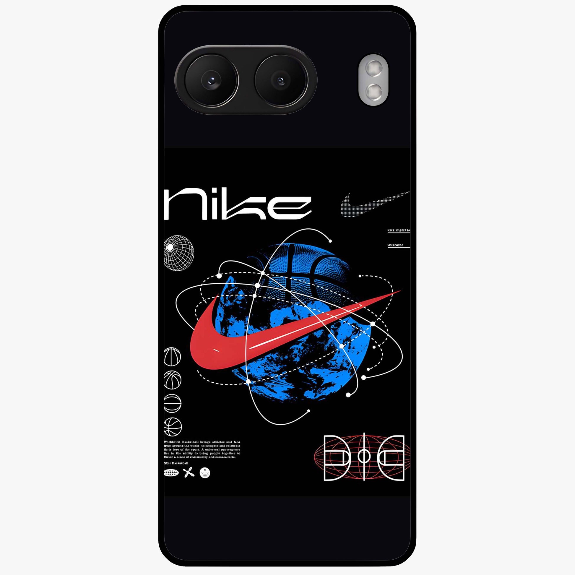 Gravity Sports Fusion Glass Case for 1+Nord 4 dynamic front view featuring bold sports inspired fusion artwork