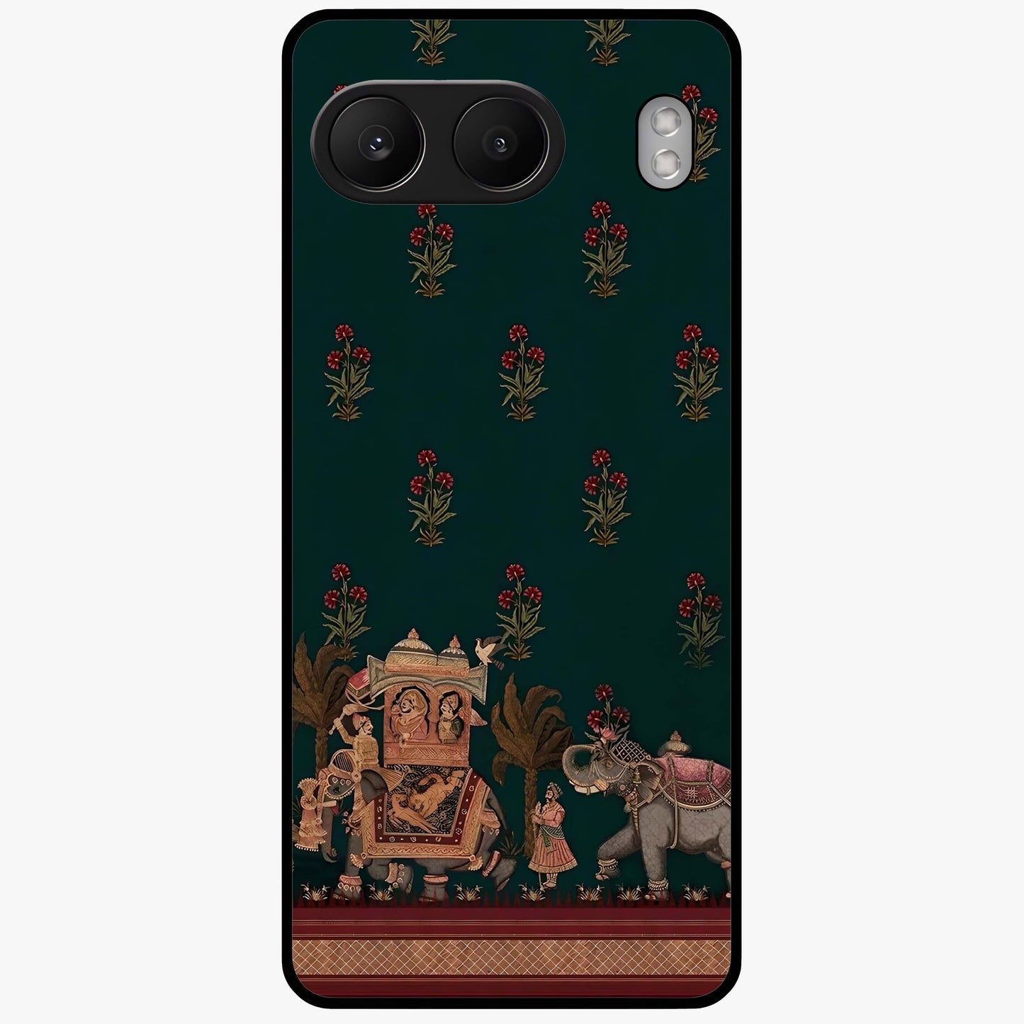 Macmerise Glass Case for 1+Nord 4 stylish front view featuring bold modern artistic artwork