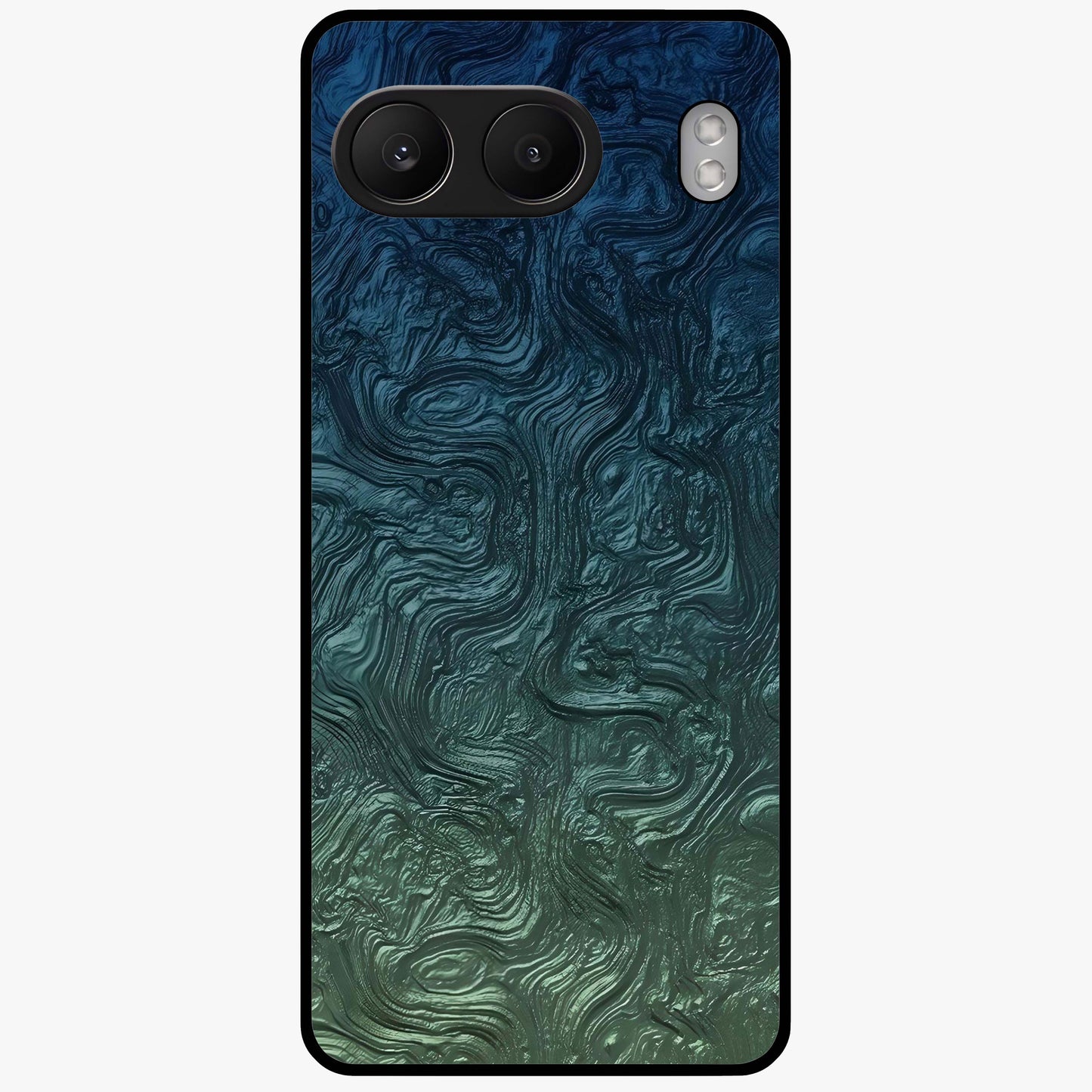Marble Dream Blur Glass Case for 1+Nord 4 elegant front view featuring soft marble texture with dreamy blur effect