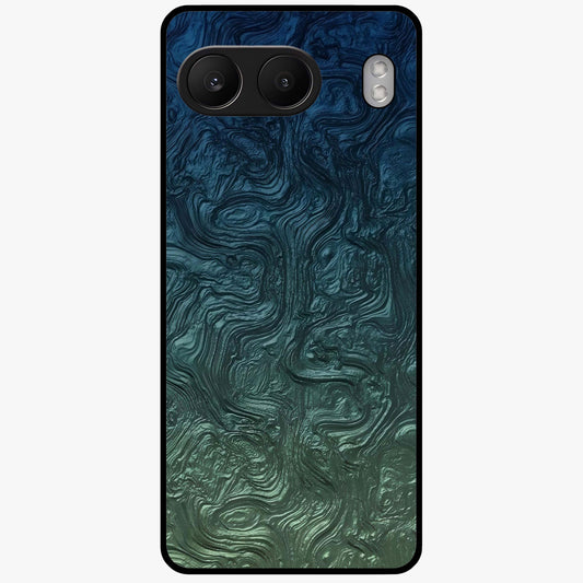 Marble Dream Blur Glass Case for 1+Nord 4 elegant front view featuring soft marble texture with dreamy blur effect