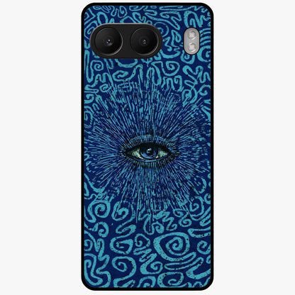 Mystic Inner Eye Glass Case for 1+Nord 4 dramatic front view featuring powerful inner eye inspired artwork