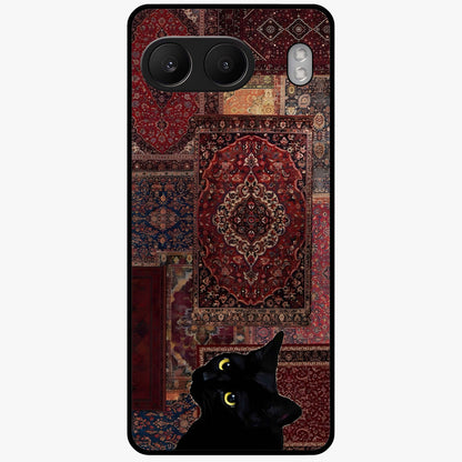 Regal Magic Cat Apple Glass Case for 1+Nord 4 playful front view featuring charming cat artwork with whimsical theme