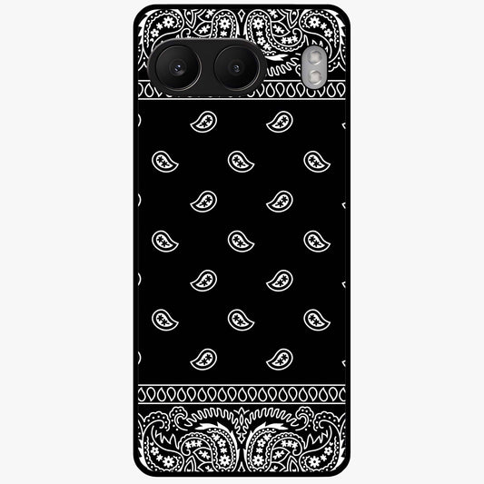 Retro Rebel Threads Glass Case for 1+Nord 4 stylish front view featuring vintage inspired graphic artwork