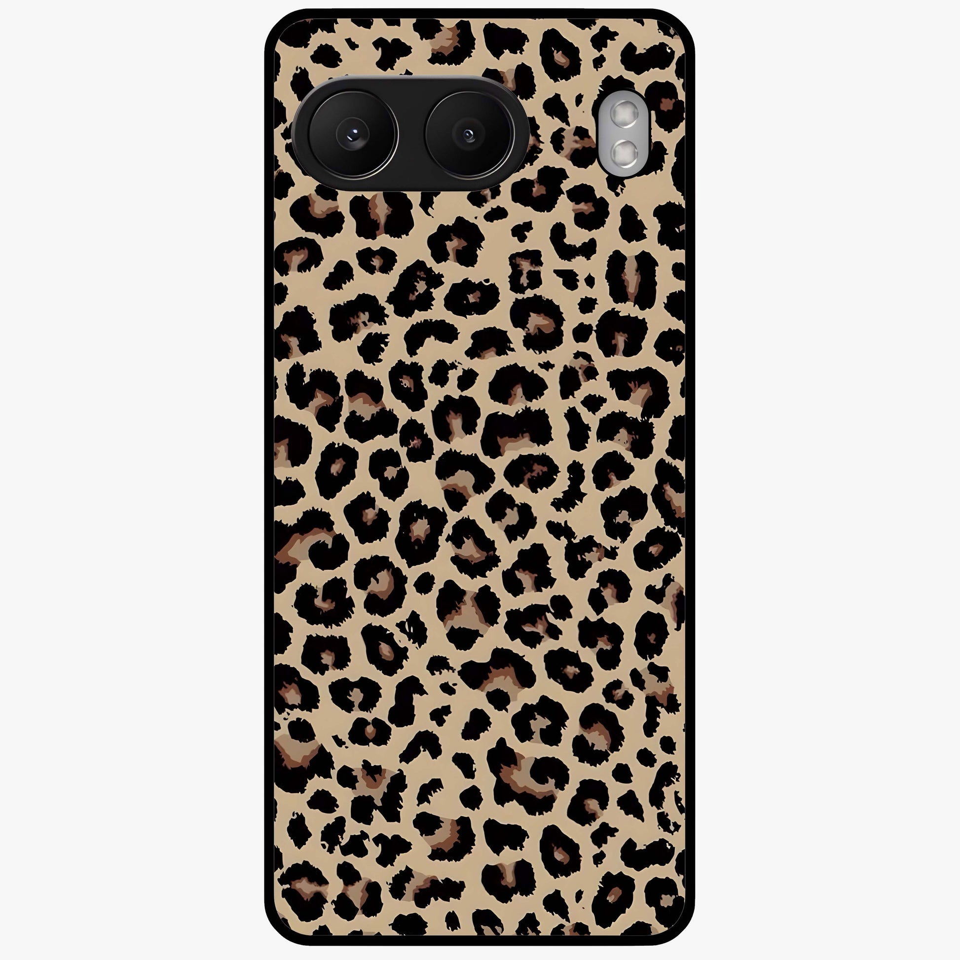 Savage Chic Pattern Glass Case for 1+Nord 4 stylish front view featuring bold patterned artwork with edgy vibe