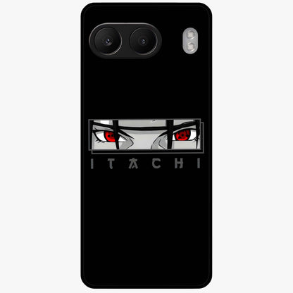 Scarlet Gaze Dominance Glass Case for 1+Nord 4 dramatic front view featuring intense red themed artwork