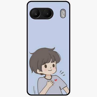 Sending You Love Glass Case for 1+Nord 4 sweet front view featuring heartfelt typography artwork