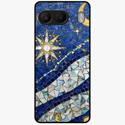 Serene Crane Flight Glass Case for 1+Nord 4 graceful front view featuring crane bird artwork in calm tones