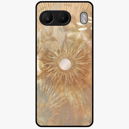 Silken Whirl Glass Case for 1+Nord 4 elegant front view featuring smooth abstract swirl artwork