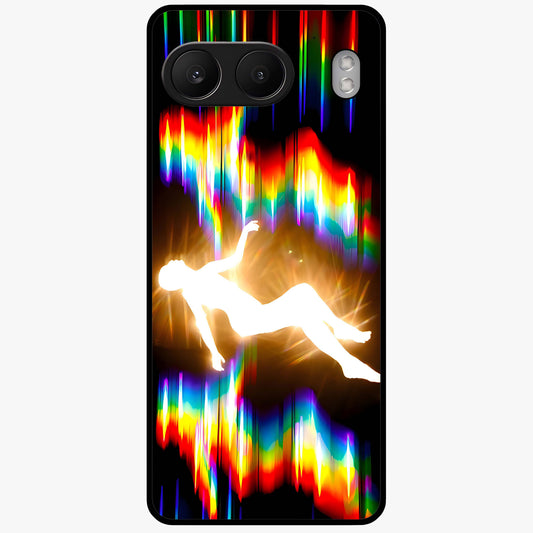Soul in Spectrum Glass Case for 1+Nord 4 artistic front view featuring colorful spectrum inspired artwork