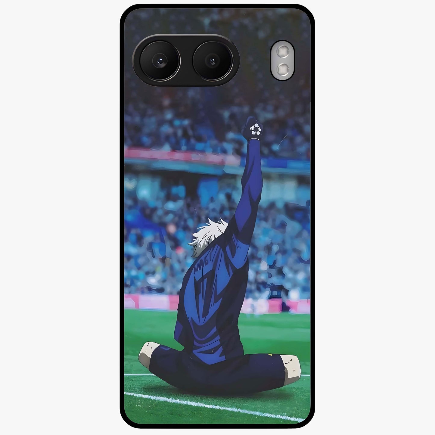 Victory Silence Anthem Glass Case for 1+Nord 4 bold front view featuring powerful motivational themed artwork