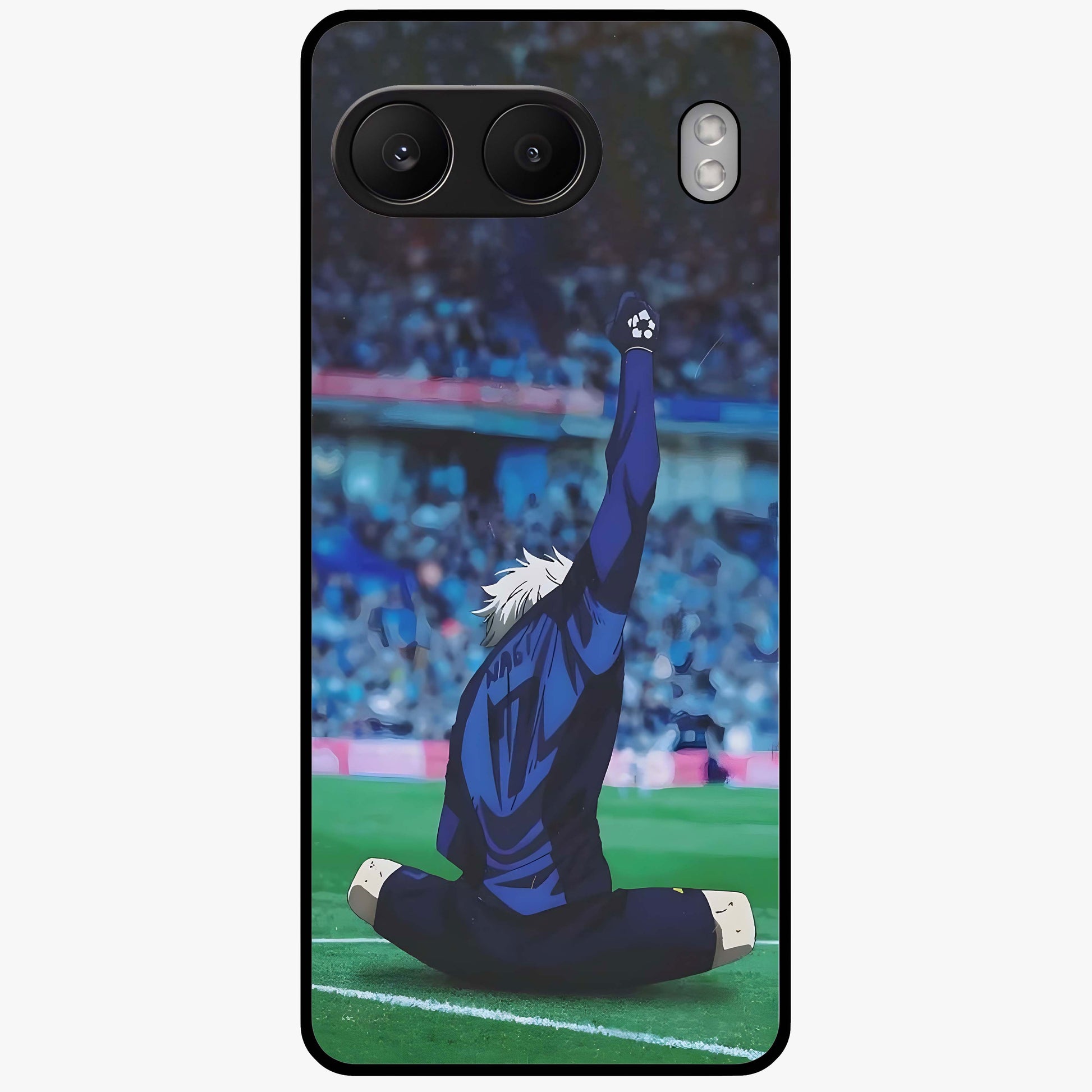 Victory Silence Anthem Glass Case for 1+Nord 4 bold front view featuring powerful motivational themed artwork