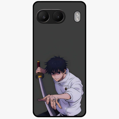 Void Silence Aesthetic Glass Case for 1+Nord 4 minimalist front view featuring dark abstract artwork with subtle tones