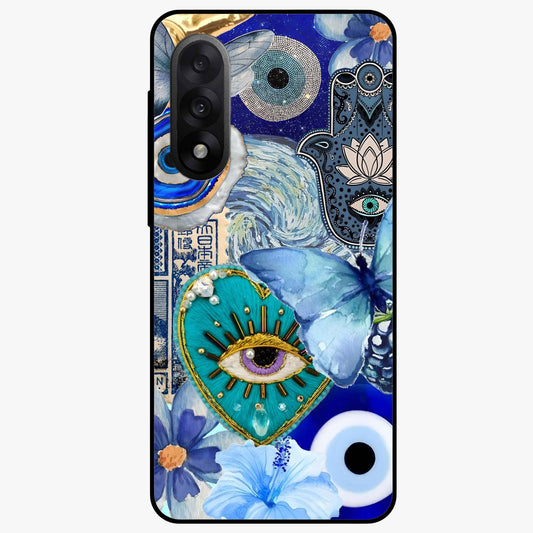 Audrey Zivan Glass Case for 1+Nord 5 stylish front view featuring bold artistic aesthetic design