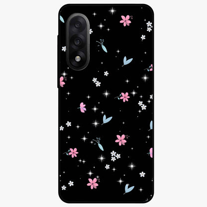 Black Aesthetic Wallpapers Glass Case for 1+Nord 5 bold front view featuring dark minimalist aesthetic artwork