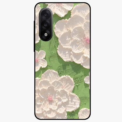 Blossom Meadow Dreams Glass Case for 1+Nord 5 dreamy front view featuring soft meadow floral artwork