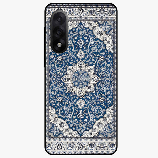 Blue Palace Dream Glass Case for 1+Nord 5 royal front view featuring palace inspired artwork in deep blue tones