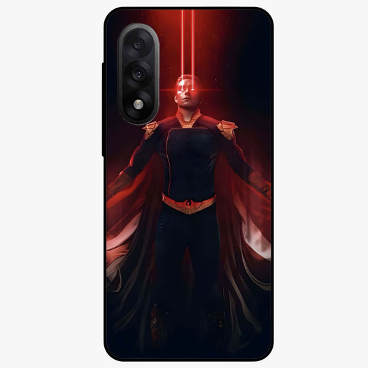 Crimson Vision Ascension Glass Case for 1+Nord 5 bold front view featuring visionary crimson themed artwork