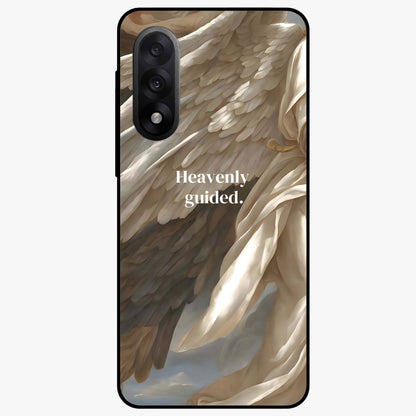 Divine Winged Grace Glass Case for 1+Nord 5 graceful front view featuring timeless spiritual artwork