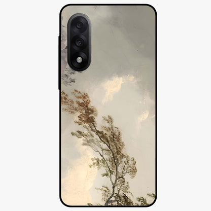 Dreamlike Wind Field Glass Case for 1+Nord 5 serene front view featuring flowing meadow artwork with soft wind inspired tones